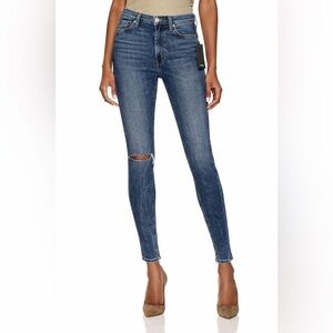 Hudson Barbara High Waist Super Skinny Crop Jeans 26